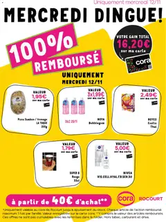 Voorbeeld van Les offres 100% au cora Rocourt van winkel Cora geldig vanaf 12/11/2025