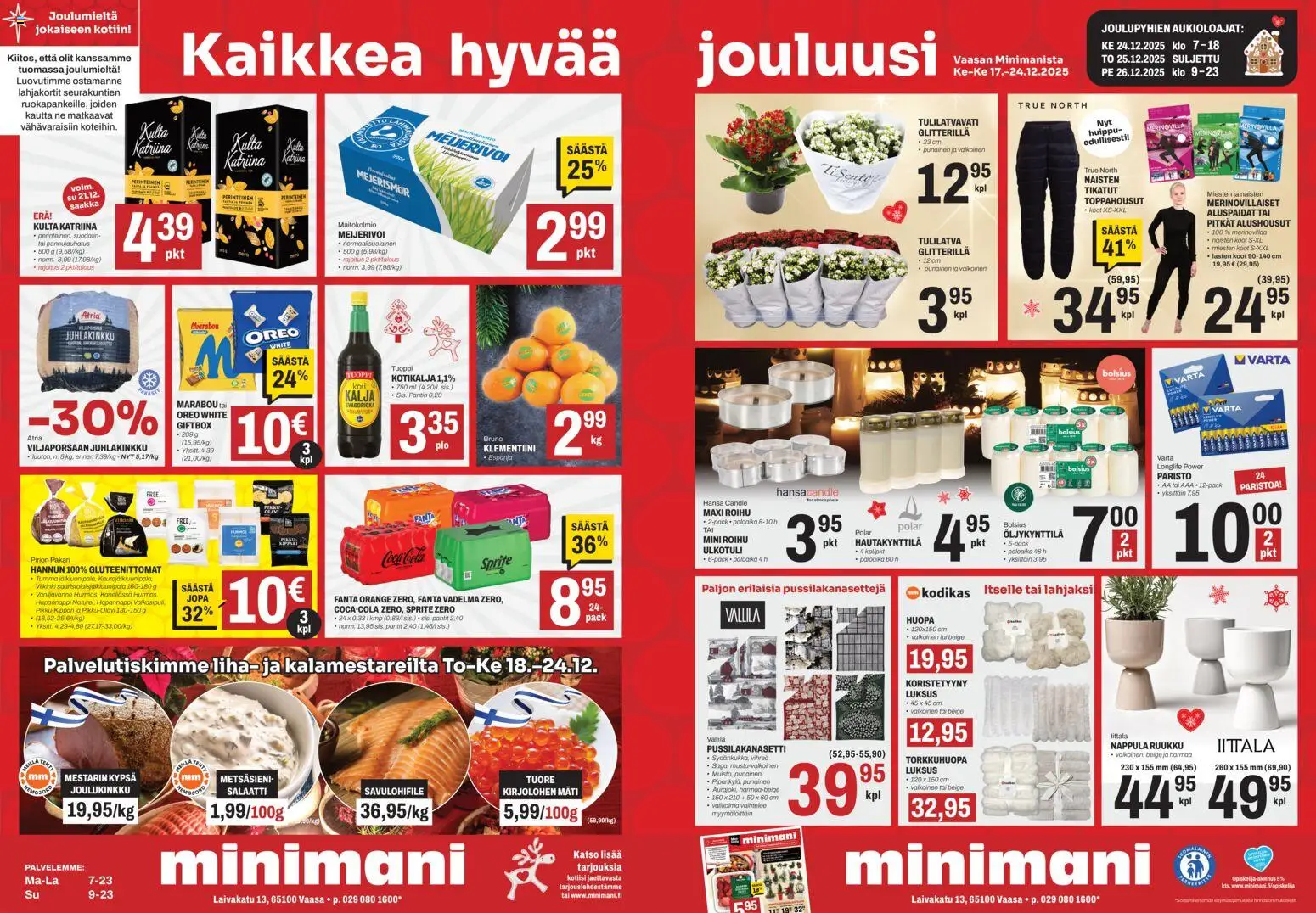 Kaupan Minimani Tarjoukset - Vaasa esikatselu, voimassa 17/12/2025