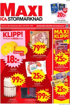 Förhandsgranska reklamblad Enköping från butik ICA Maxi gäller från 13/10/2025
