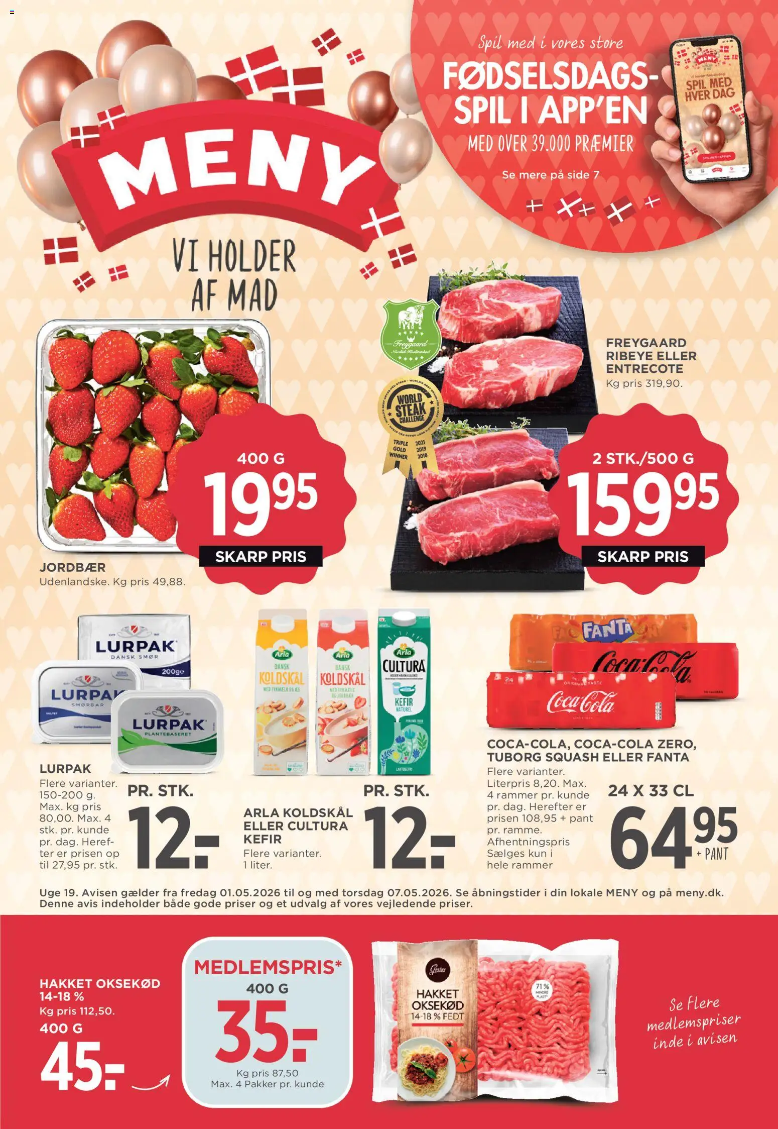 Eksempel på tilbudsavis Meny - Tilbudsavis uge 19 fra butik Meny gyldig fra 01/05/2026