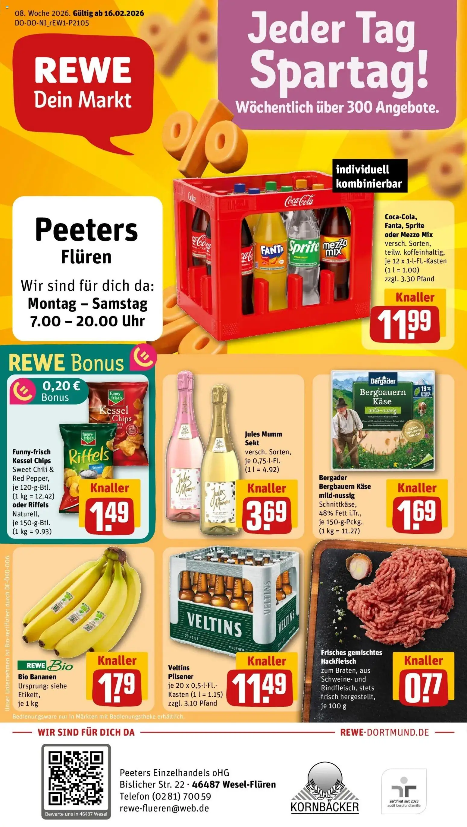 Vorschau von dem Prospekt des Geschäftes Rewe, gültig ab dem 16.02.2026