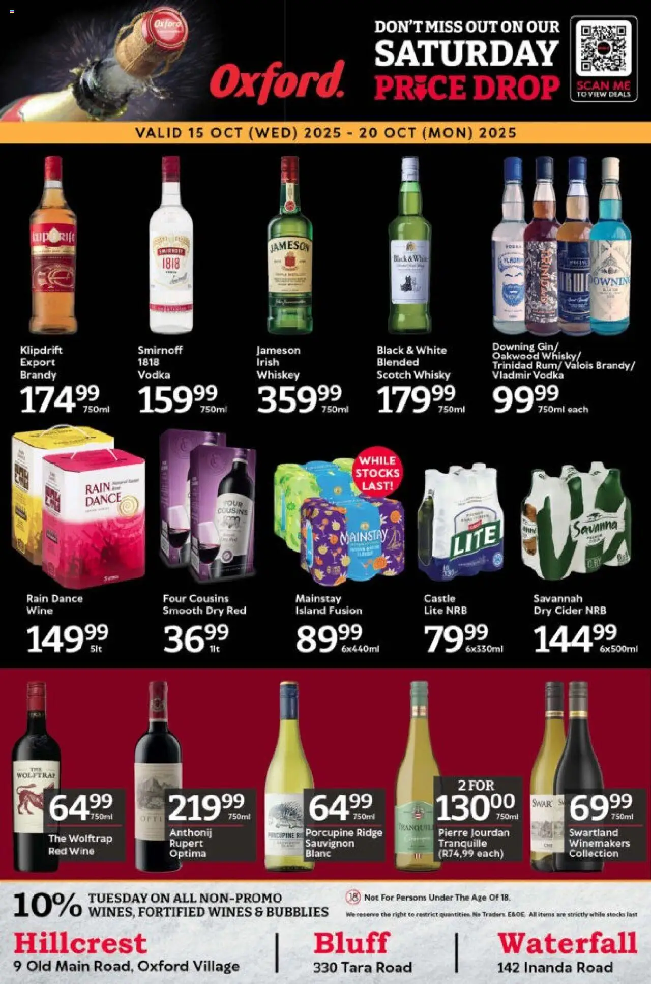 Oxford Freshmarket Liquormarket Deals from 15/10 - 20/10/2025 > Promotions