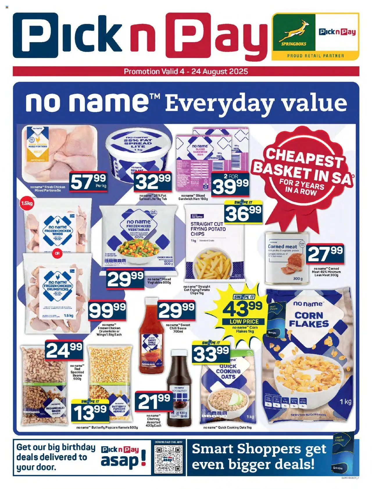 Pick n Pay Western Cape - No Name Specials from 04/08 - 24/08/2025 > Promotions