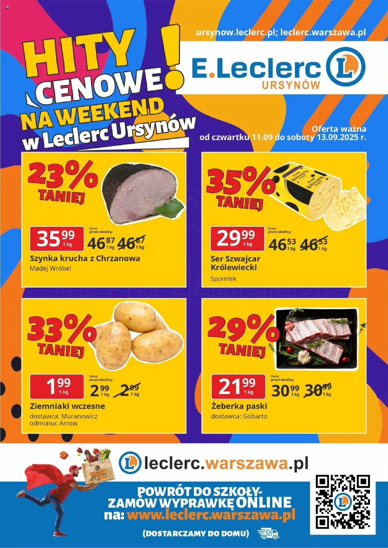 E.Leclerc Warszawa Ursynów od 11.09.2025 - Nowa Gazetka - Numer strony 1