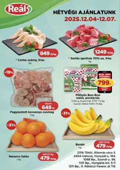 Reál - Bevásárló hétvége - Pest megye megtekintése, amely érvényes 2025.12.04.-től
