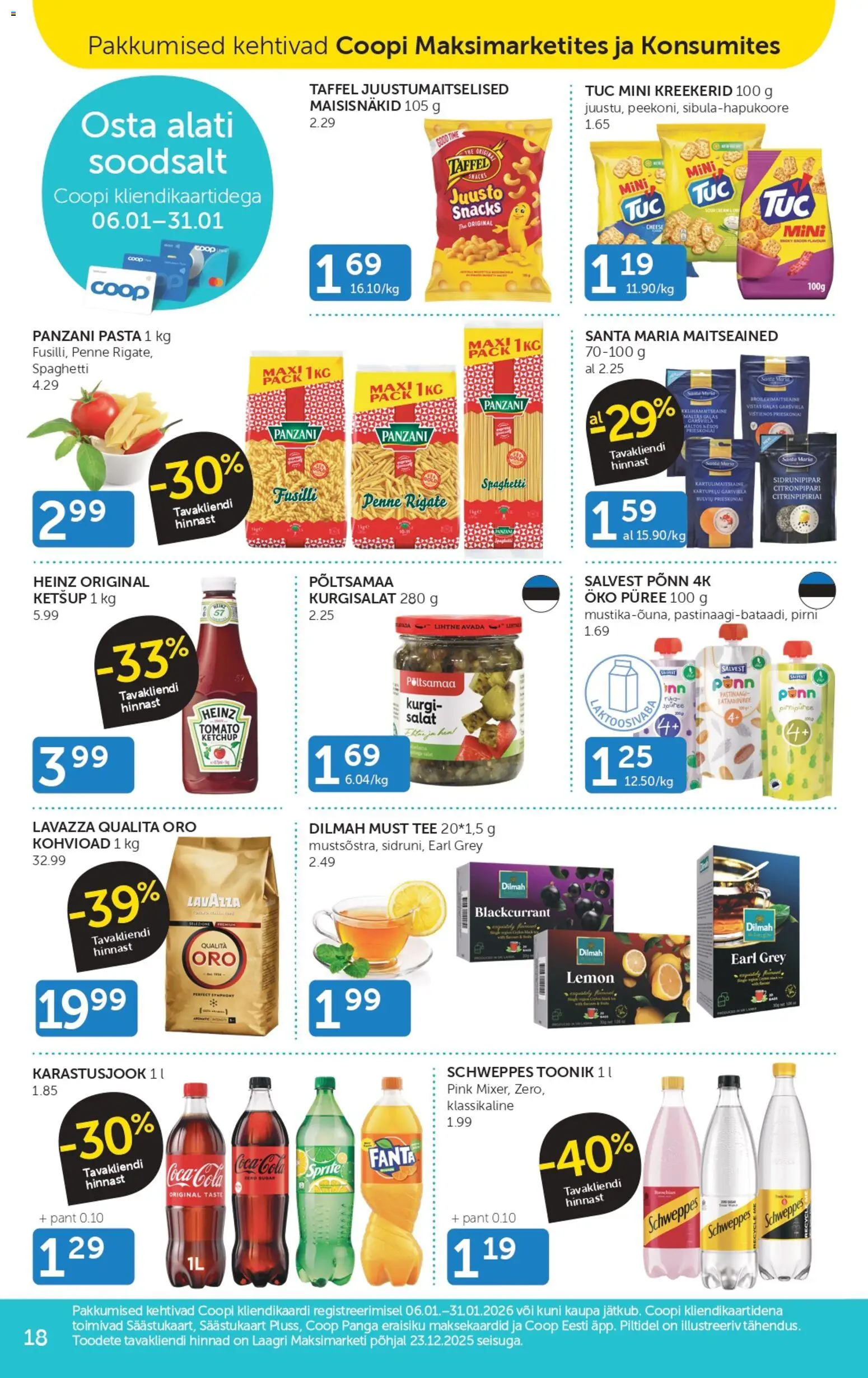 Coop kliendilehe eelvaade alates 2026.01.06