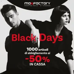 Anteprima dell'opuscolo Black Friday dal negozio Max Factory valido da 28/11/2025