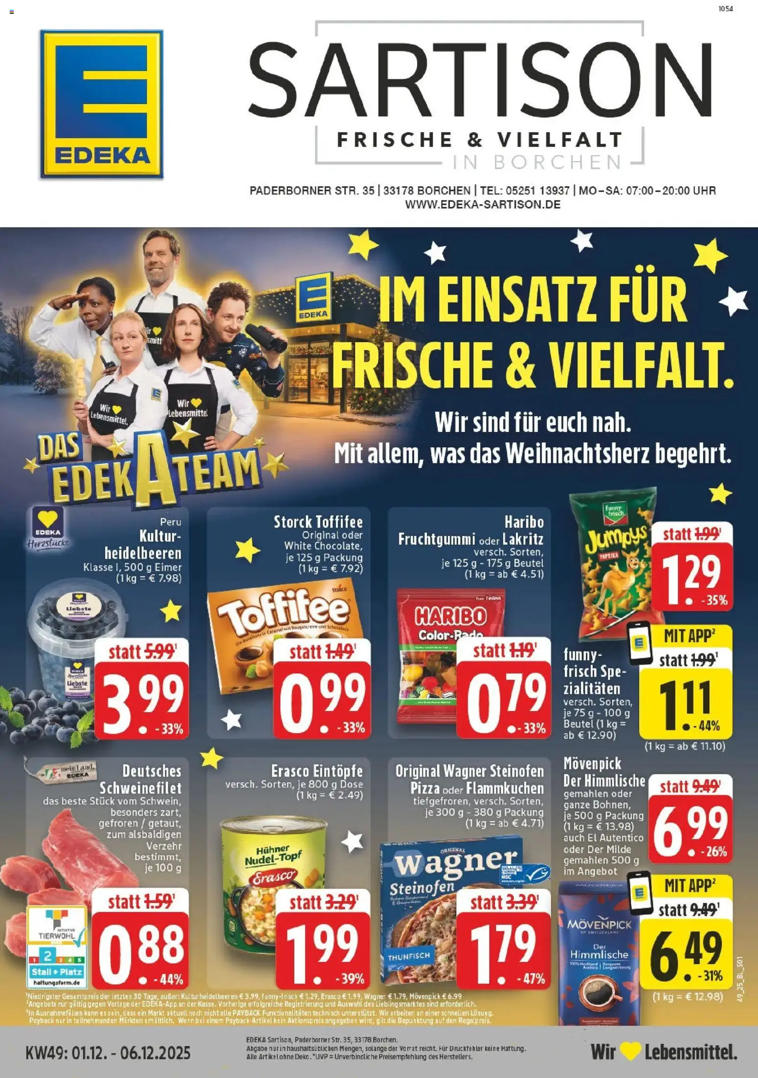 Vorschau von dem Prospekt des Geschäftes Edeka, gültig ab dem 01.12.2025
