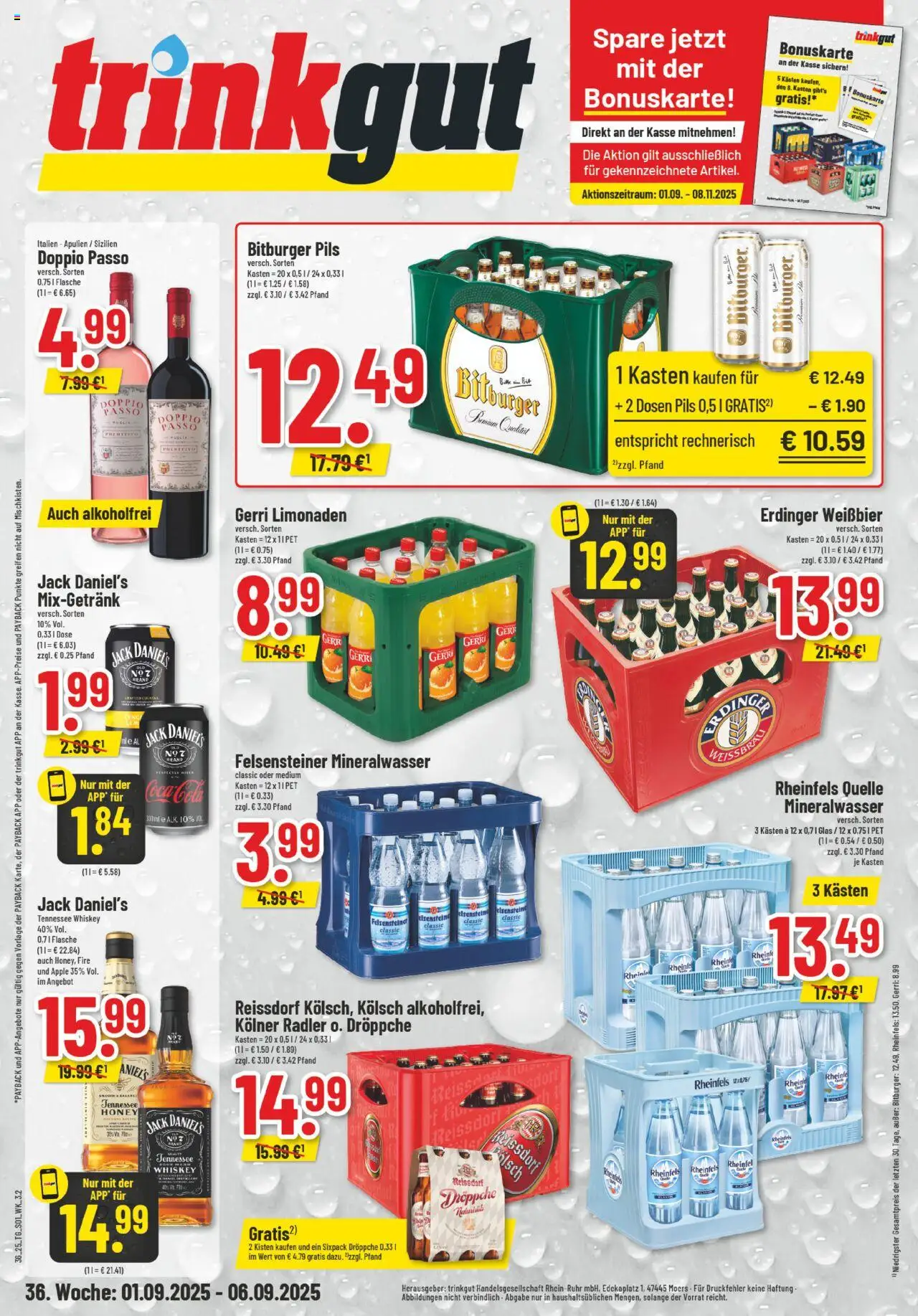 Trinkgut KW36 4229 RHEINRUHR ab 01.09.2025 > Angebote ab Montag