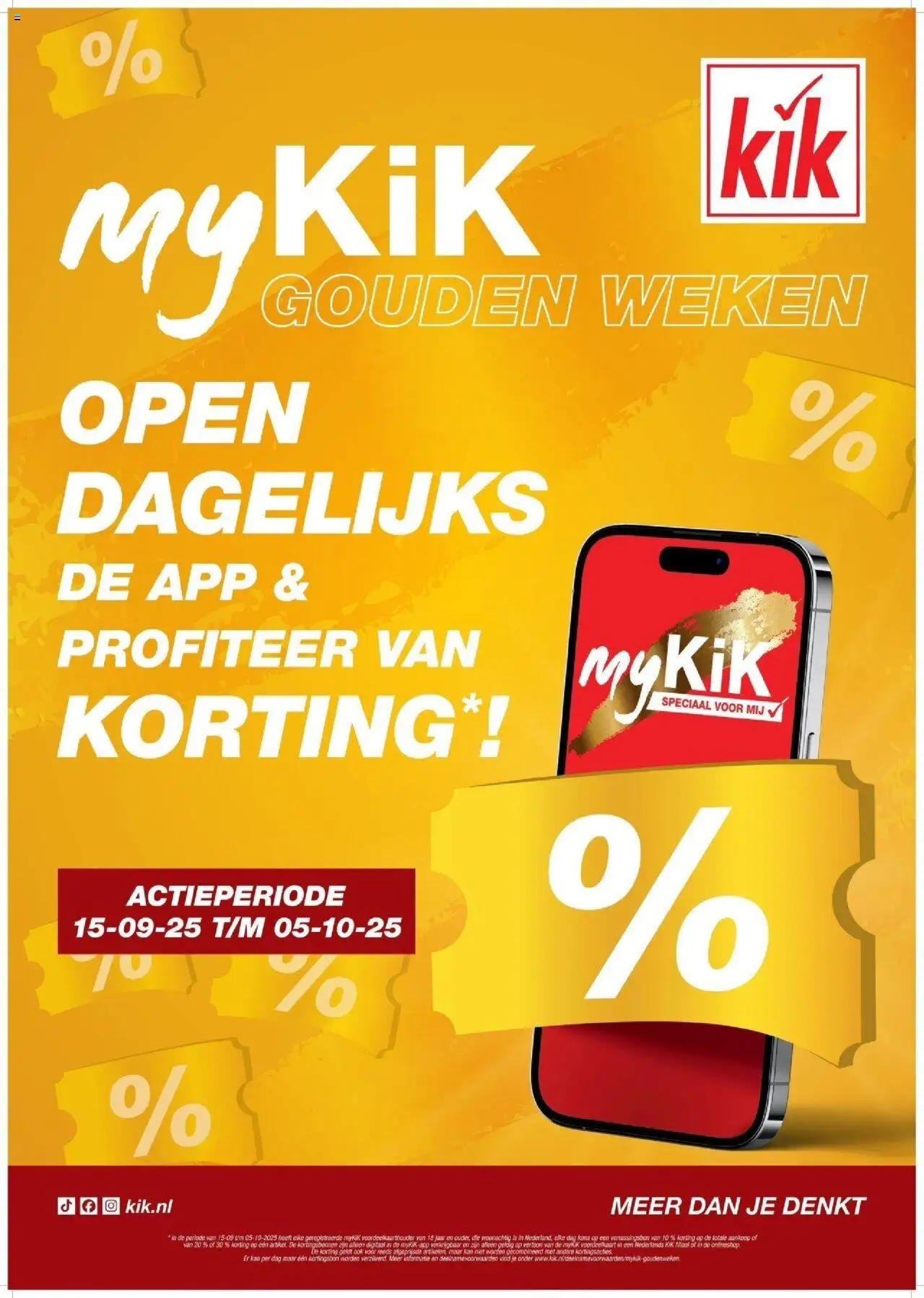 Voorbeeld van Folder open van winkel KiK geldig vanaf 14-09-2025