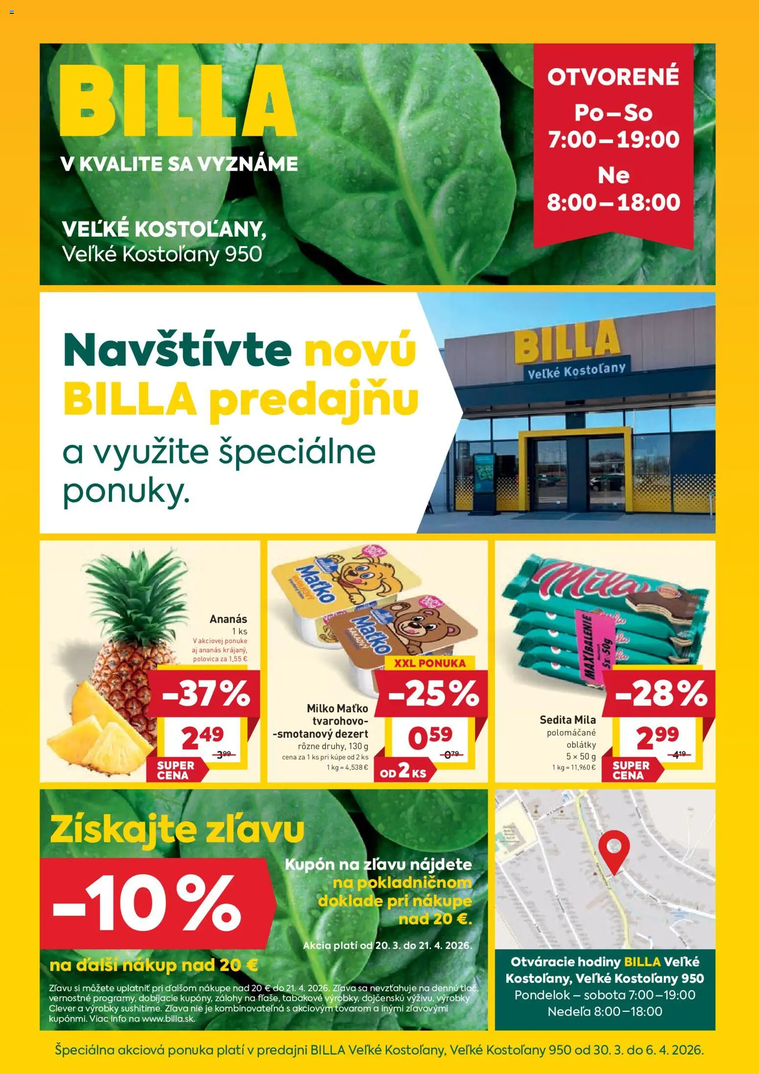 Náhľad Billa letáku platného od 30.03.2026