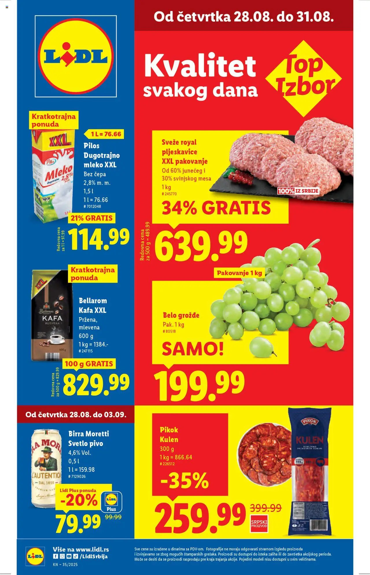 Lidl katalog važi od 28.08.2025 - stranica 1