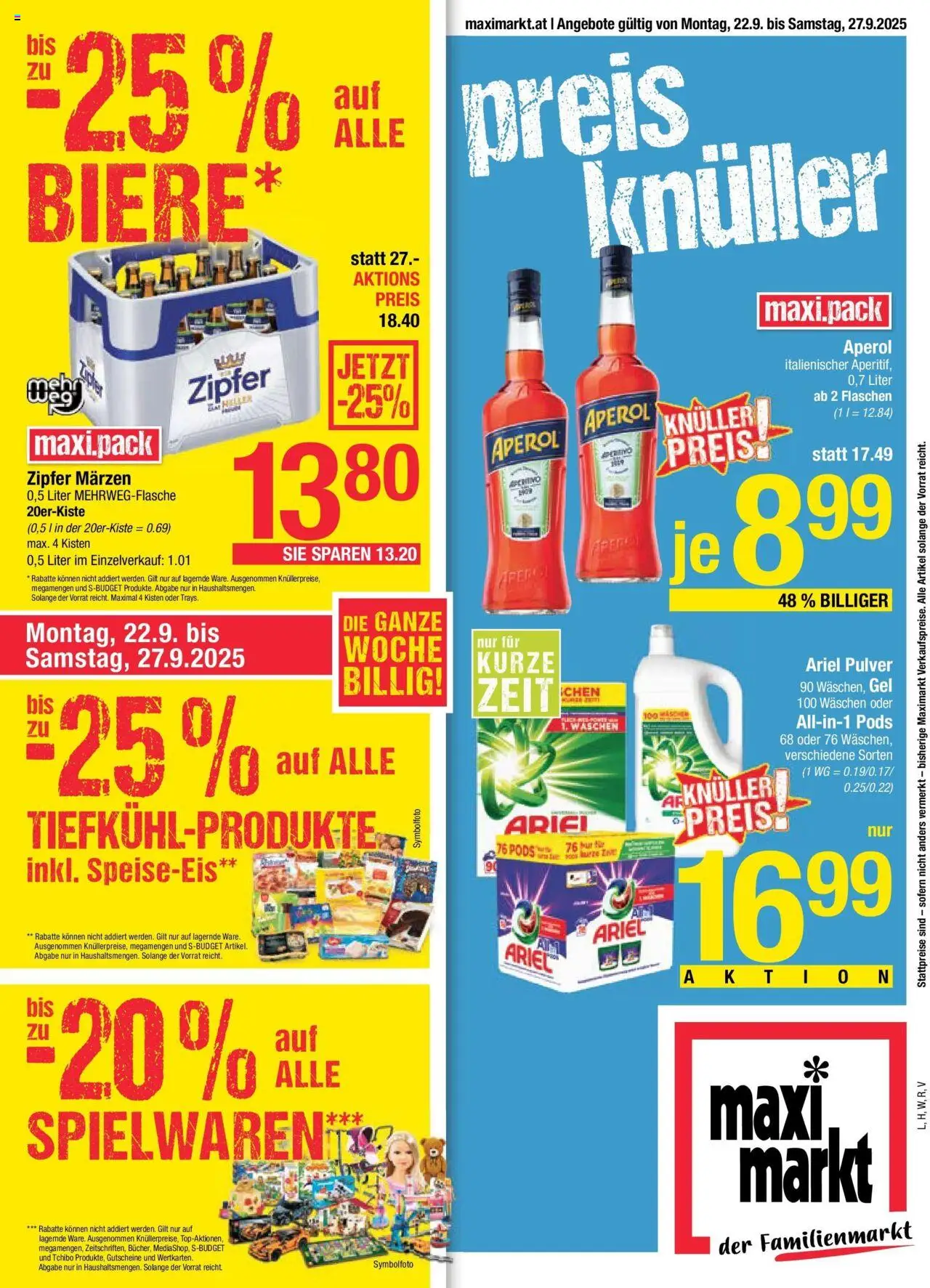  Maximarkt Vöcklabruck, Wels ab (22.09.2025 - 27.09.2025) - Seite 1