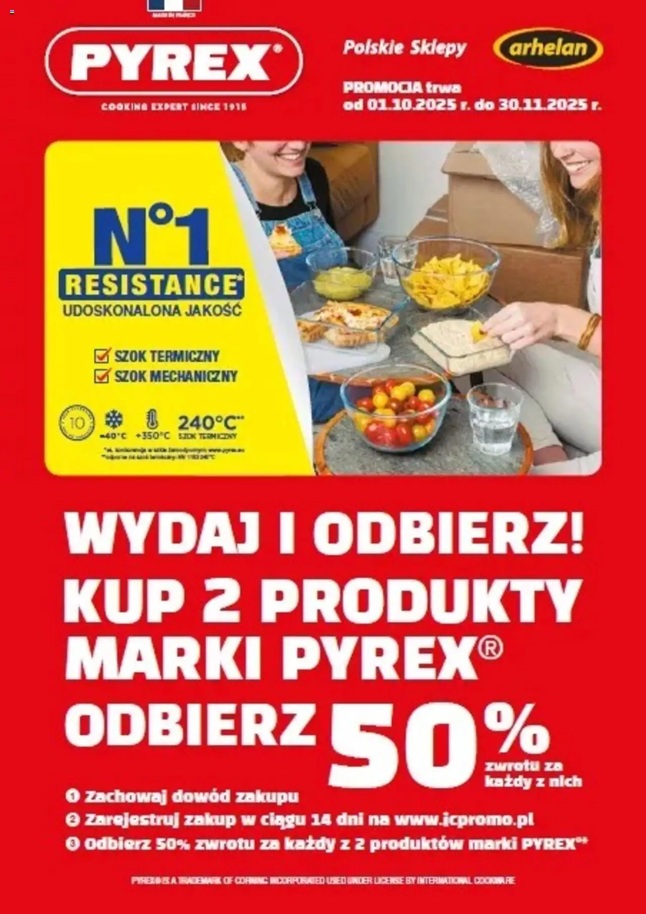 Arhelan Konkurs - Pyrex od 01.10.2025 - Nowa Gazetka - Numer strony 1