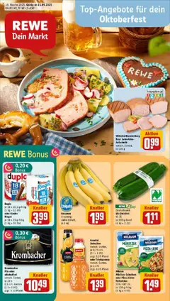Vorschau von dem Prospekt des Geschäftes Rewe, gültig ab dem 14.09.2025