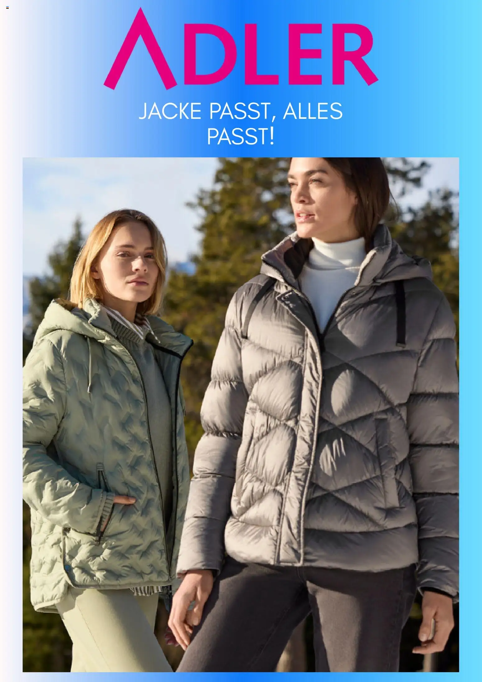 Vorschau von dem Prospekt des Geschäftes Adler, gültig ab dem 03.11.2025