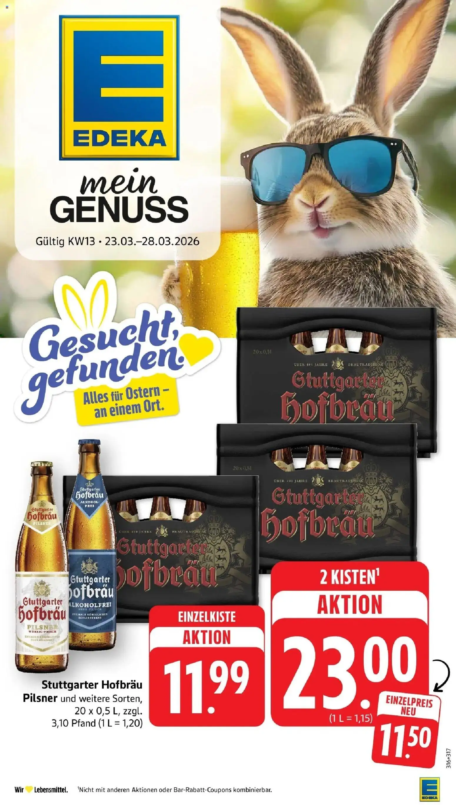 Vorschau von dem Prospekt des Geschäftes Edeka, gültig ab dem 22.03.2026