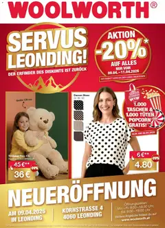 Vorschau der Angebote: Woolworth Woolworth: Servus Leonding! gültig ab 04.04.2026