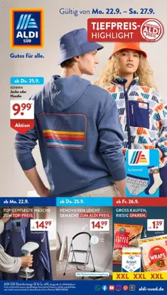 Vorschau von dem Prospekt des Geschäftes Aldi Süd, gültig ab dem 22.09.2025
