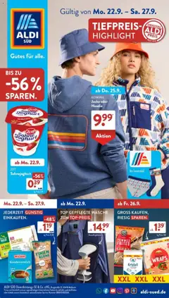Vorschau von dem Prospekt des Geschäftes Aldi Süd, gültig ab dem 22.09.2025