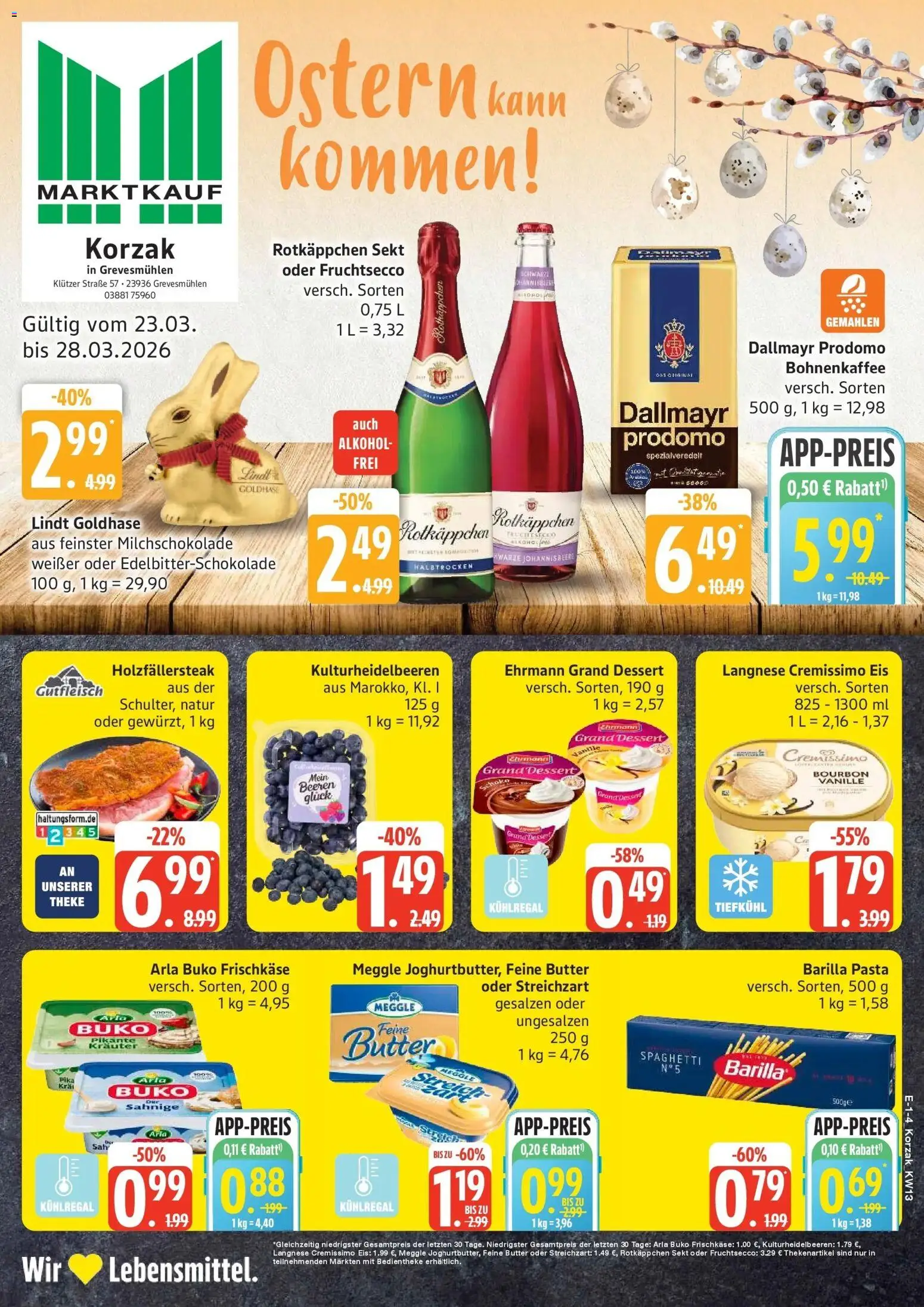 Vorschau von dem Prospekt des Geschäftes Edeka, gültig ab dem 23.03.2026