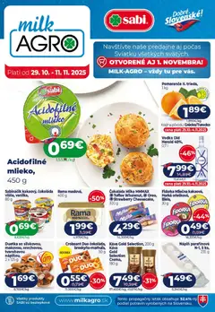 Náhľad Milk Agro letáku platného od 29.10.2025