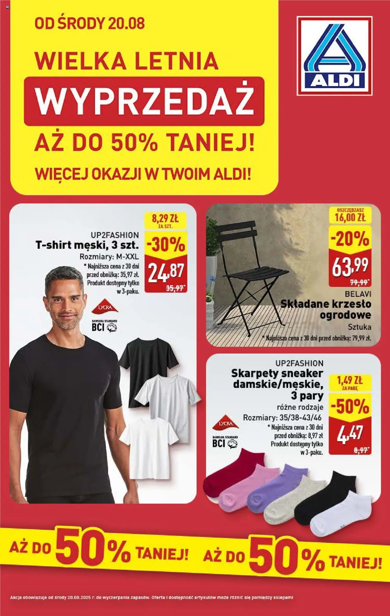 Aldi Wyprzedaż od 20.08.2025 - Nowa Gazetka - Numer strony 1