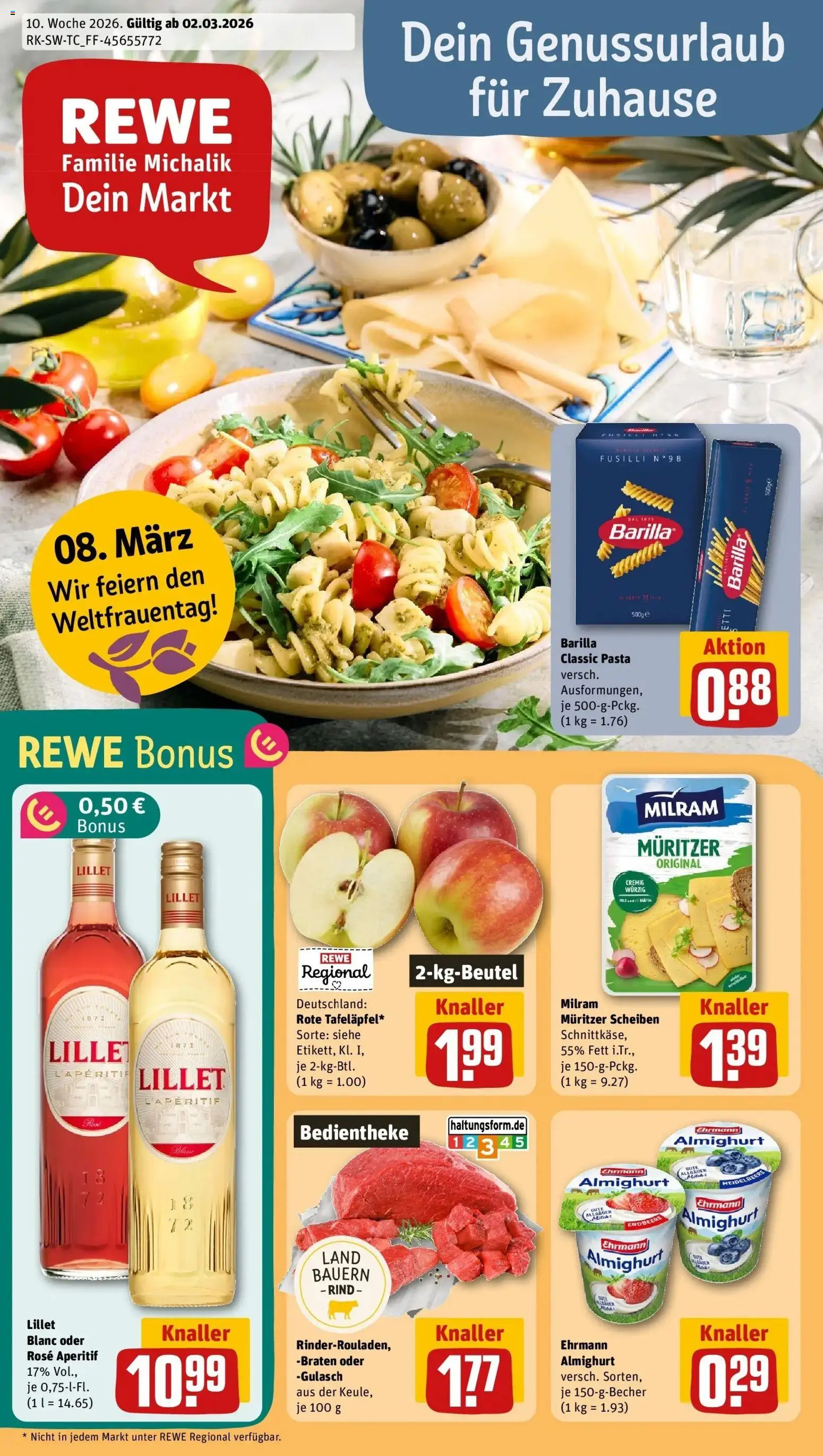 Vorschau von dem Prospekt des Geschäftes Rewe, gültig ab dem 02.03.2026