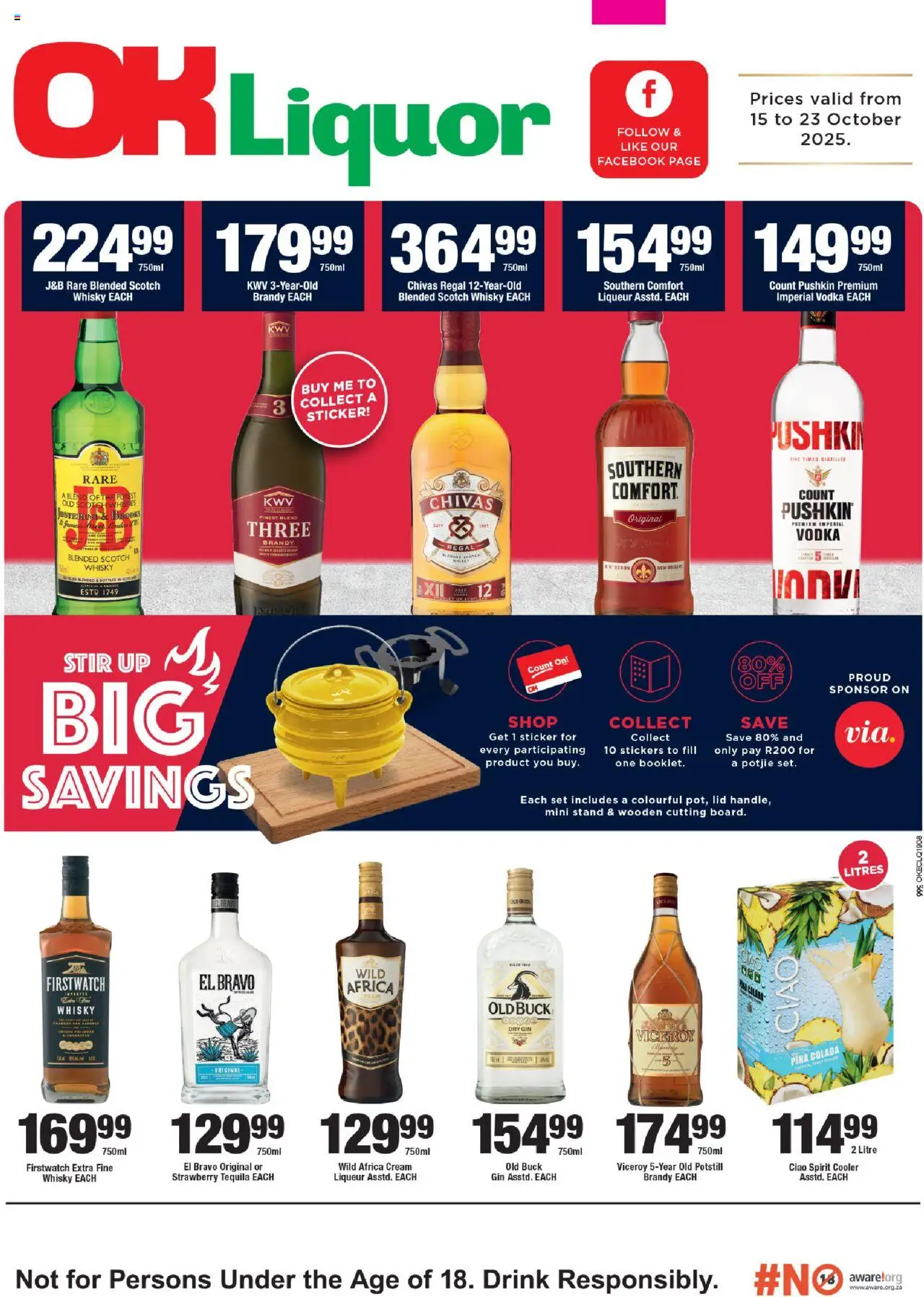 OK Foods Eastern Cape - OK Liquor from 15/10 - 23/10/2025 > Promotions