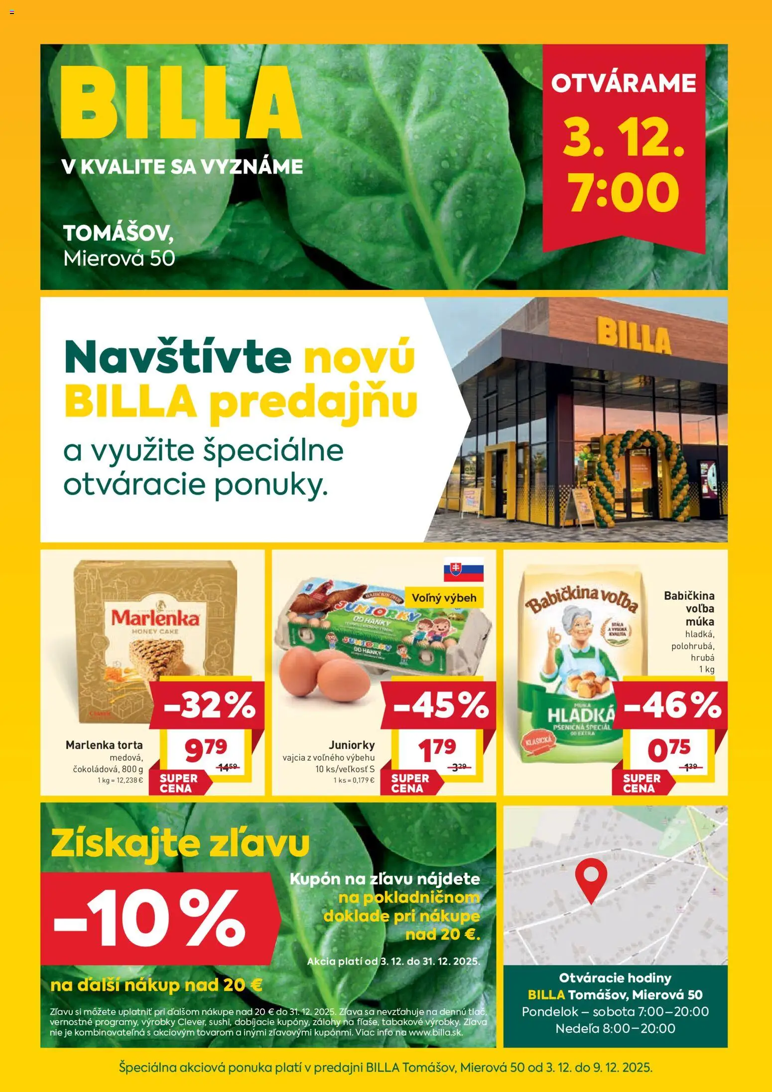 Náhľad Billa letáku platného od 03.12.2025