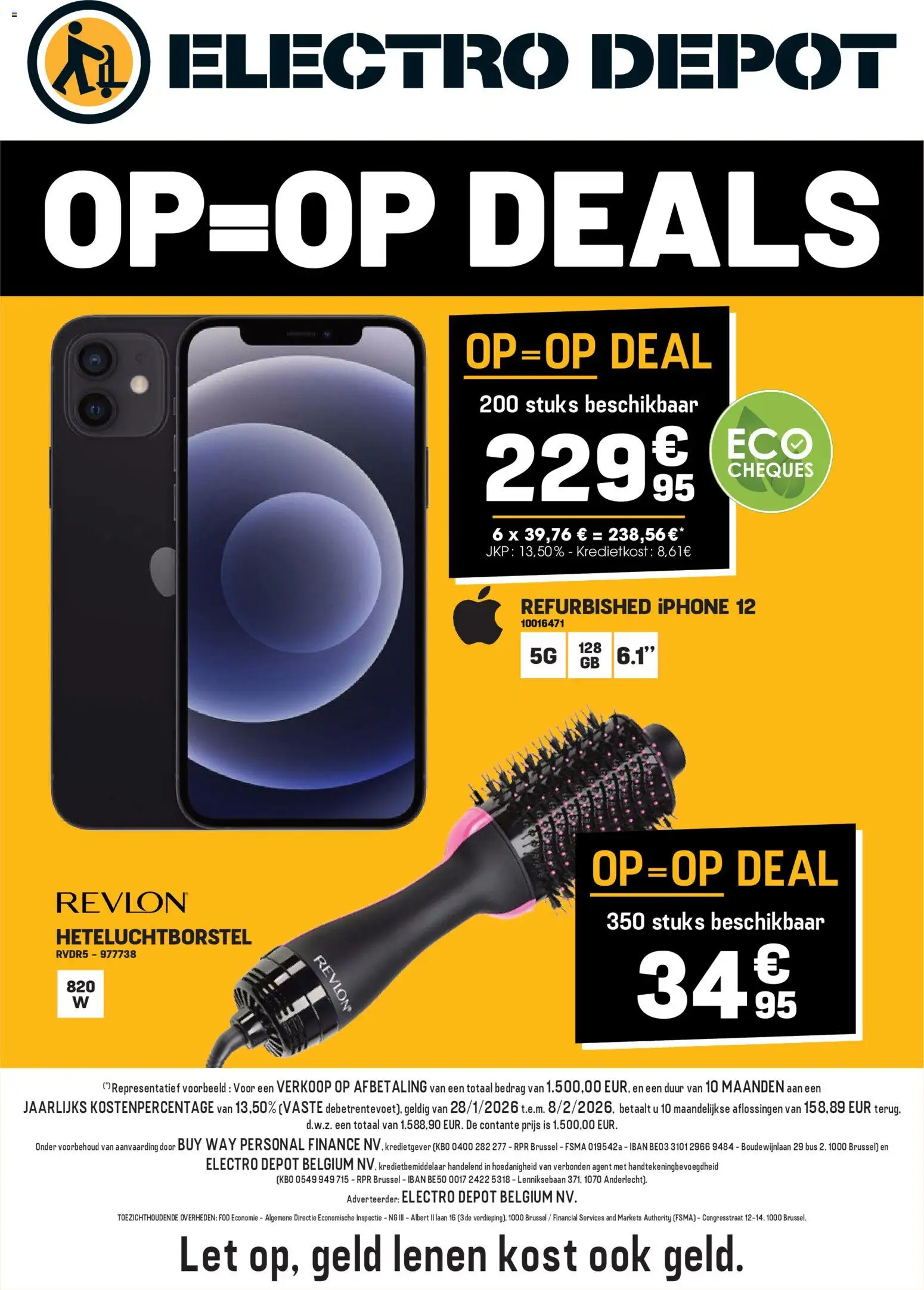 Voorbeeld van Folder van winkel Electro Depot geldig vanaf 28/01/2026