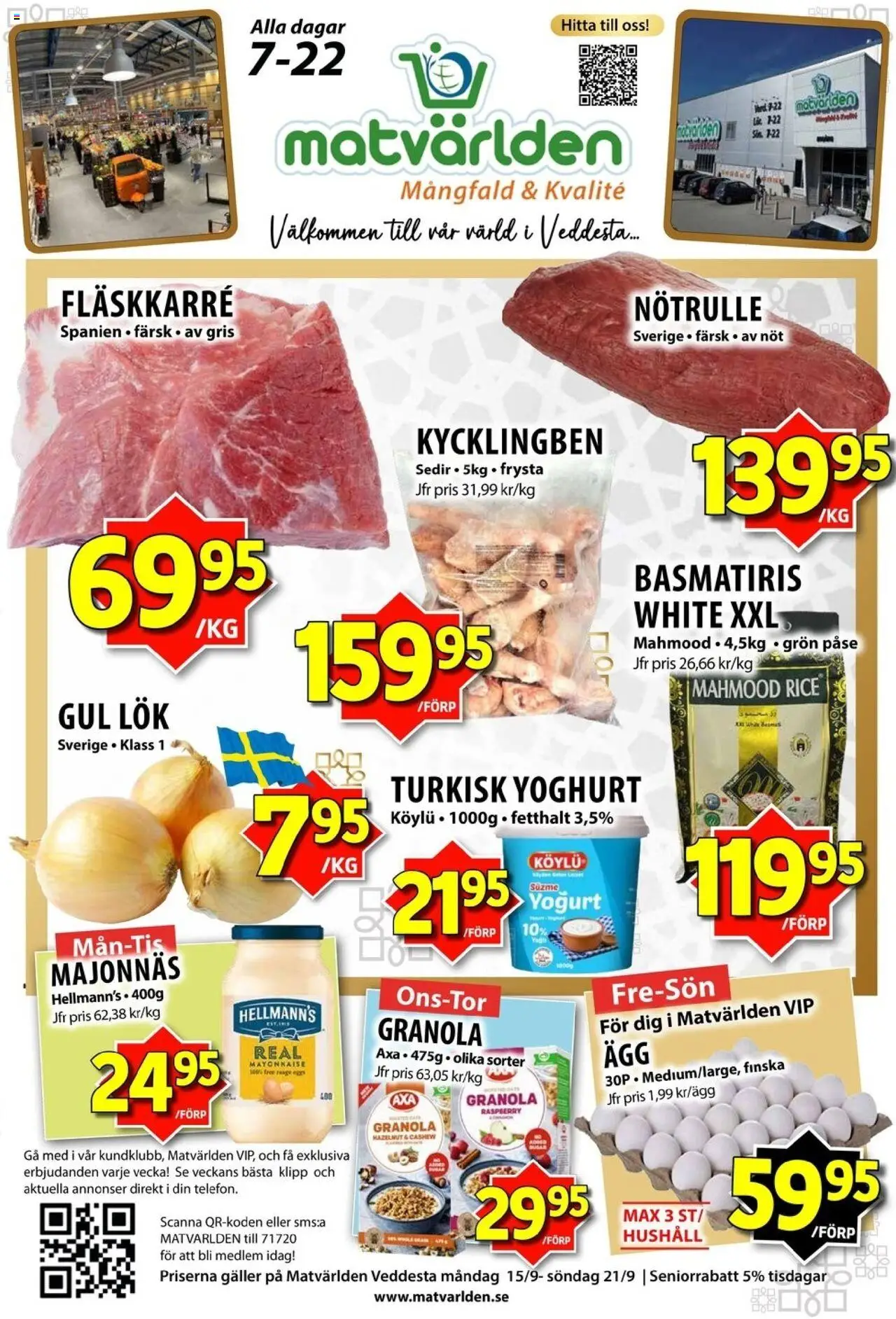Veckans erbjudanden Veddesta är giltig 15/09 2025 > Veckans Erbjudanden gäller från 15/09/2025 till 20/09/2025 sidnummer 1