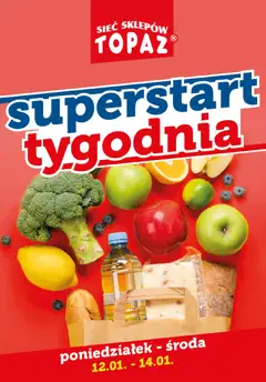 Pogląd gazetki "Superstart tygodnia" ze sklepu Topaz ważnej od 12.01.2026