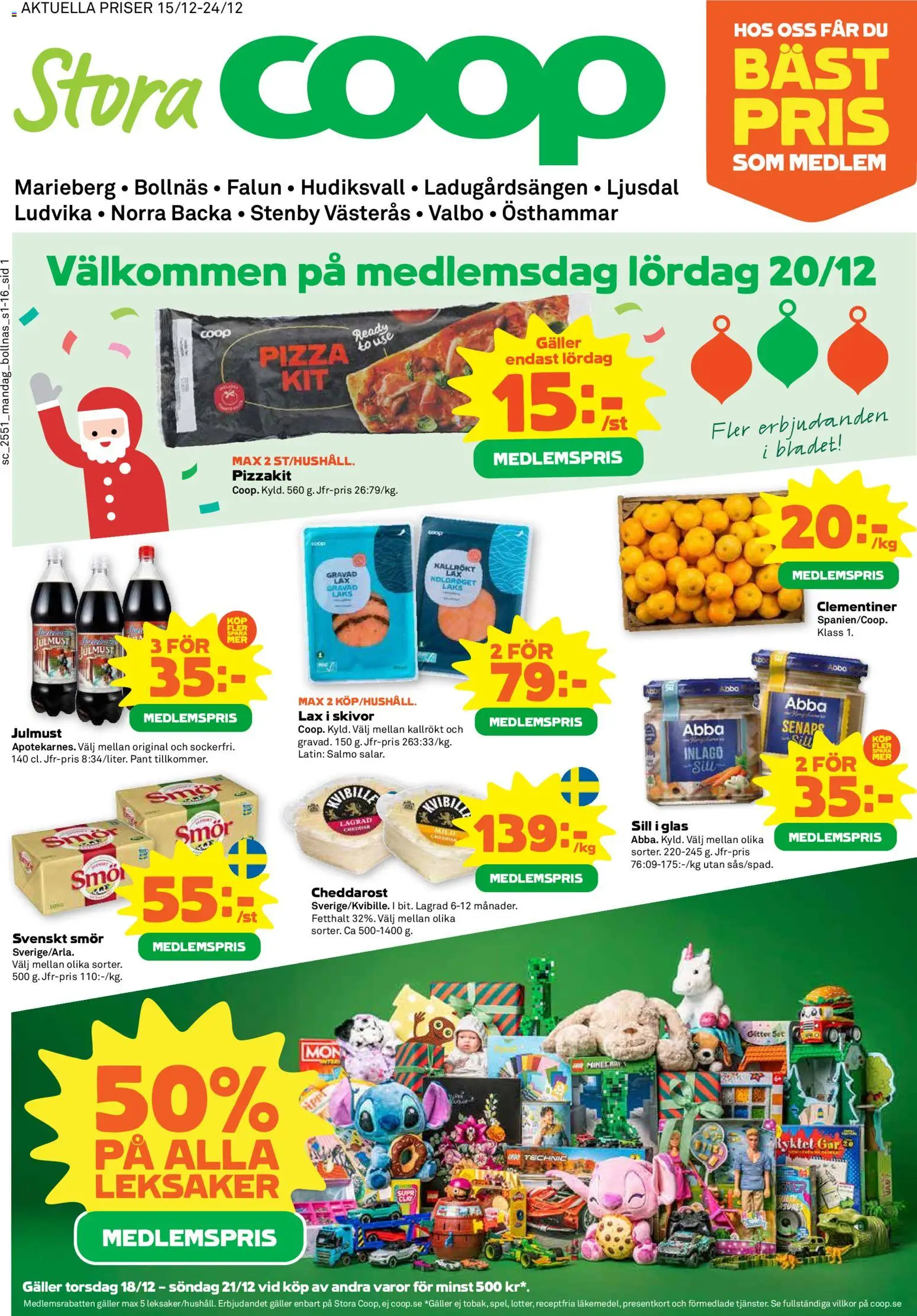 Förhandsgranska reklamblad Bollnäs från butik Stora Coop gäller från 15/12/2025