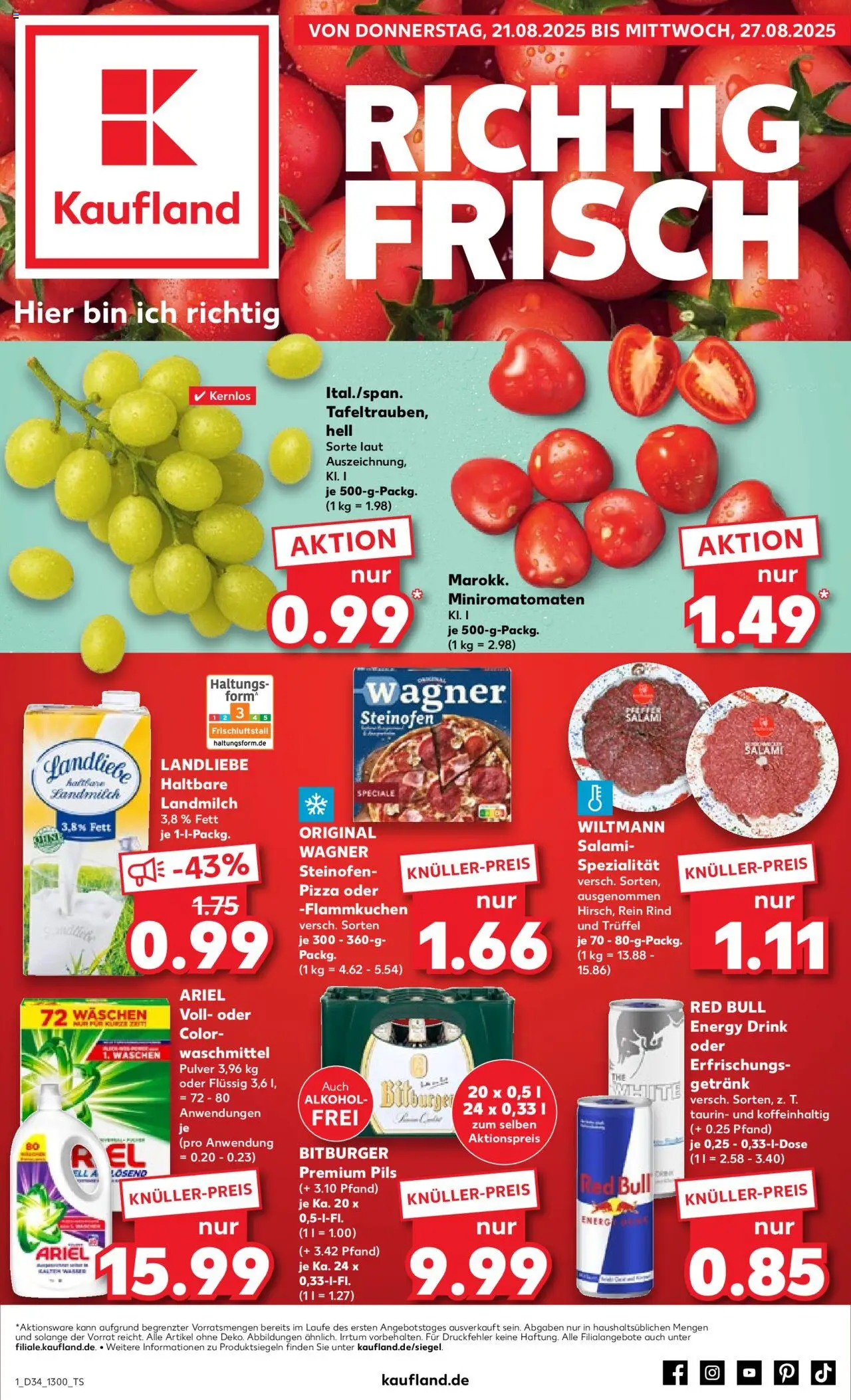 Kaufland DE shop DE Folder Köln geldig vanaf 21-08-2025 - Paginanummer 1