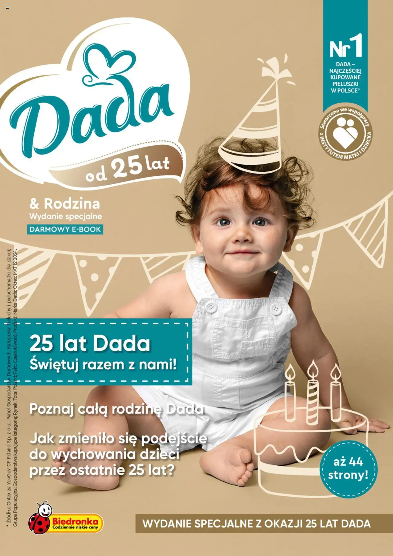 Biedronka gazetka promocyjna 28.07.2025 - "Dada & Rodzina - wydanie specjalne" - Numer strony 1