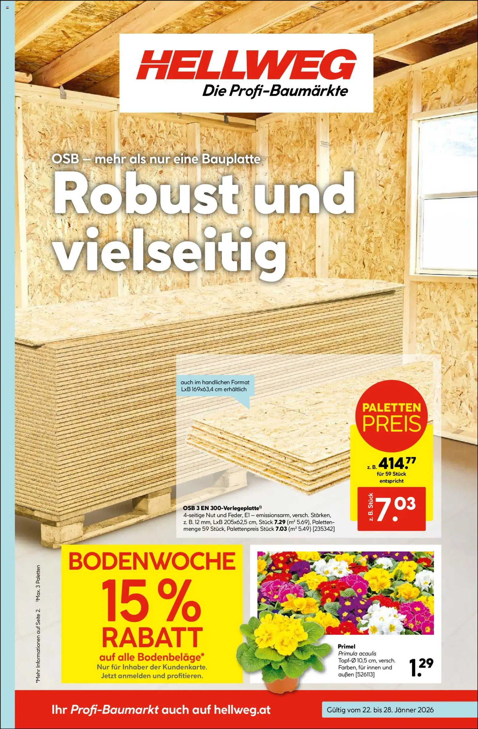 Vorschau der Angebote: HELLWEG Flugblatt gültig ab 22.01.2026