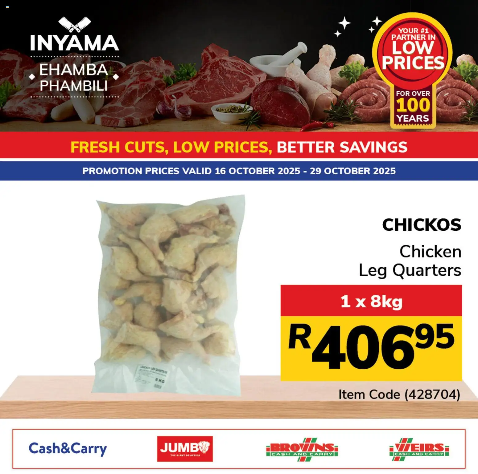 Jumbo Meat Specials from 16/10 - 29/10/2025 > Promotions