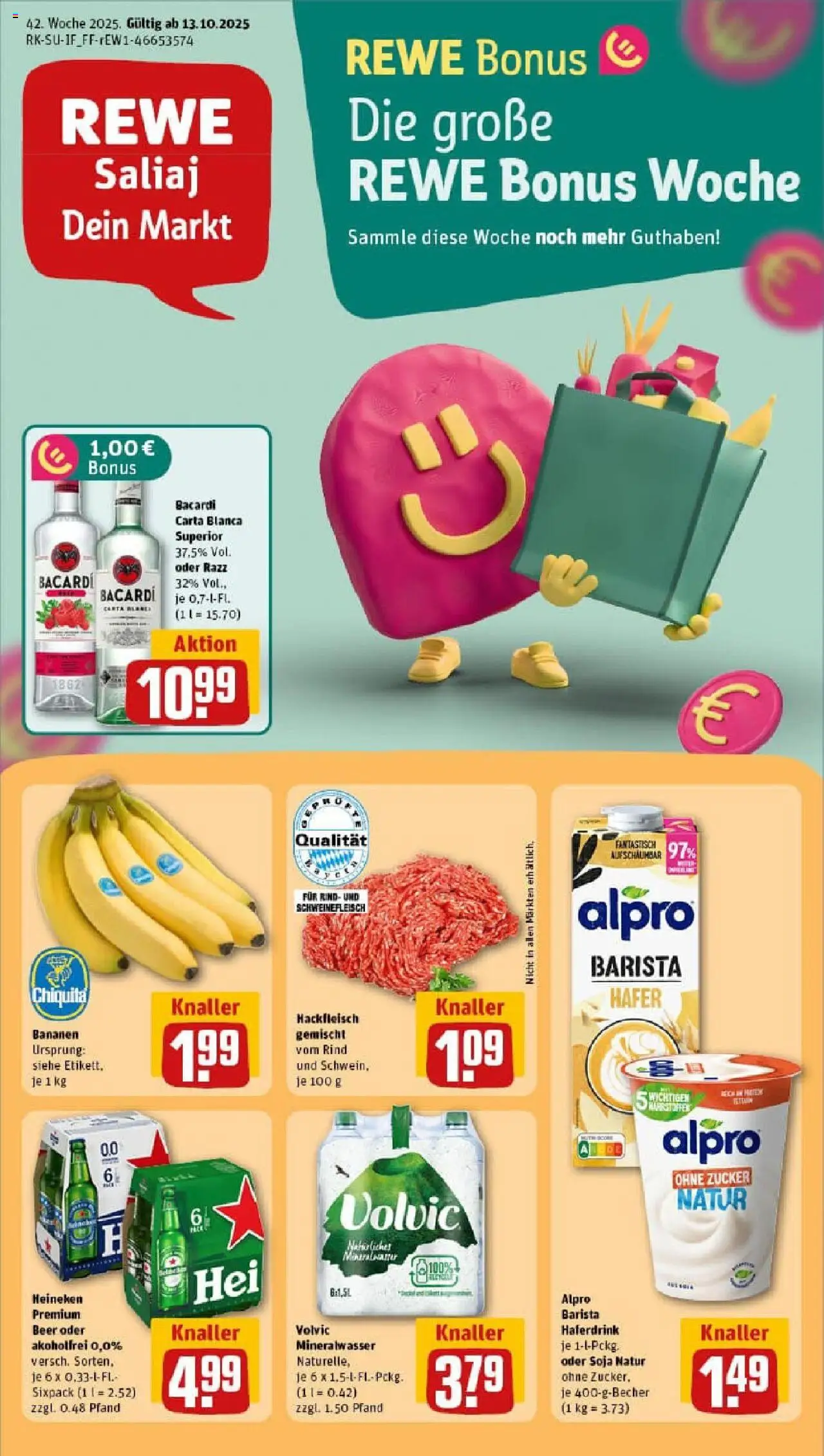 REWE Prospekt ab 13.10.2025 nächste Woche - Prospekt Nürnberg	