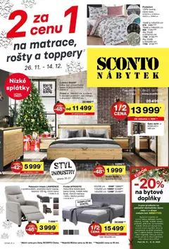 Náhled nabídky: Sconto nábytek Leták platný od 26.11.2025