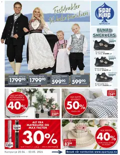 Forhåndsvis Spar Kjøp kundeavis fra butikk Spar Kjøp gyldig fra 20/04/2026