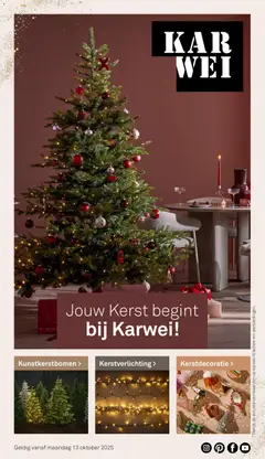 Voorbeeld van Kerst magazine 2025 van winkel KARWEI geldig vanaf 13-10-2025