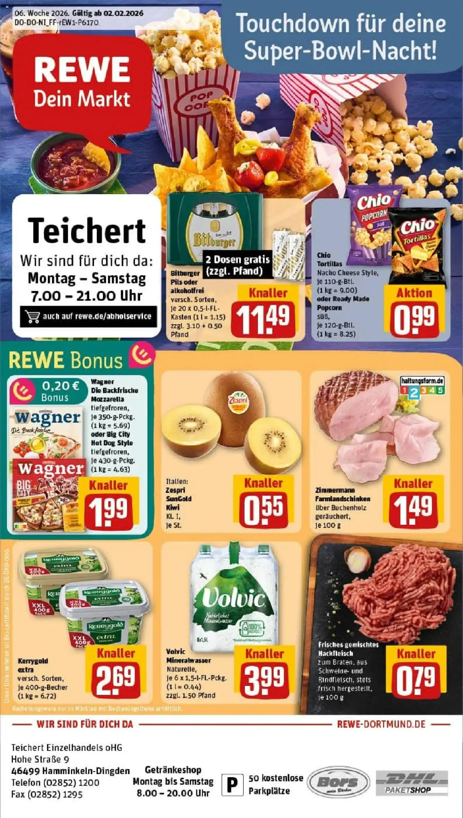 Vorschau von dem Prospekt des Geschäftes Rewe, gültig ab dem 02.02.2026