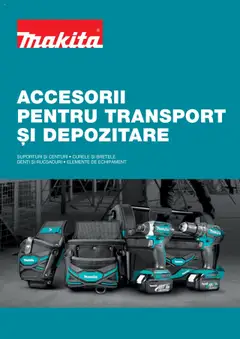 Previzualizarea de cataloage: Makita Catalog - Accesorii pentru transport si depozitare valabil de la 06.09.2021