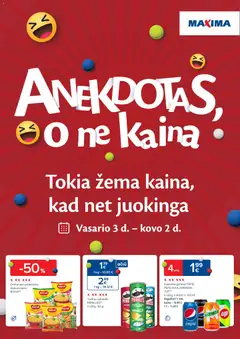 MAXIMA parduotuvės leidinio Leidinys - Anekdotas, o ne kaina galiojančio nuo 2026.02.03 peržiūra
