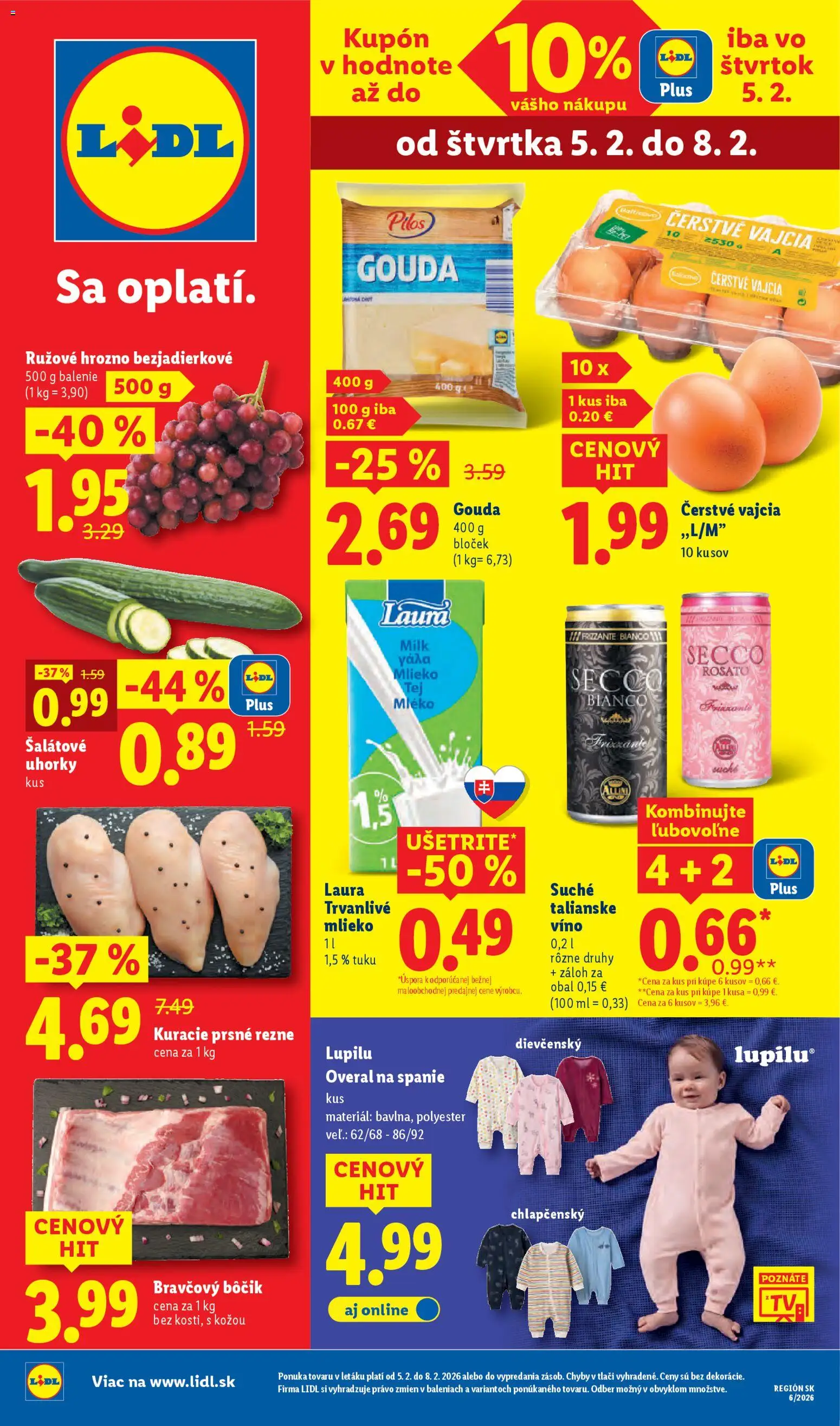 Náhľad Lidl letáku platného od 05.02.2026