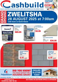 Preview of Cashbuild flyer valid from 28/08/2025