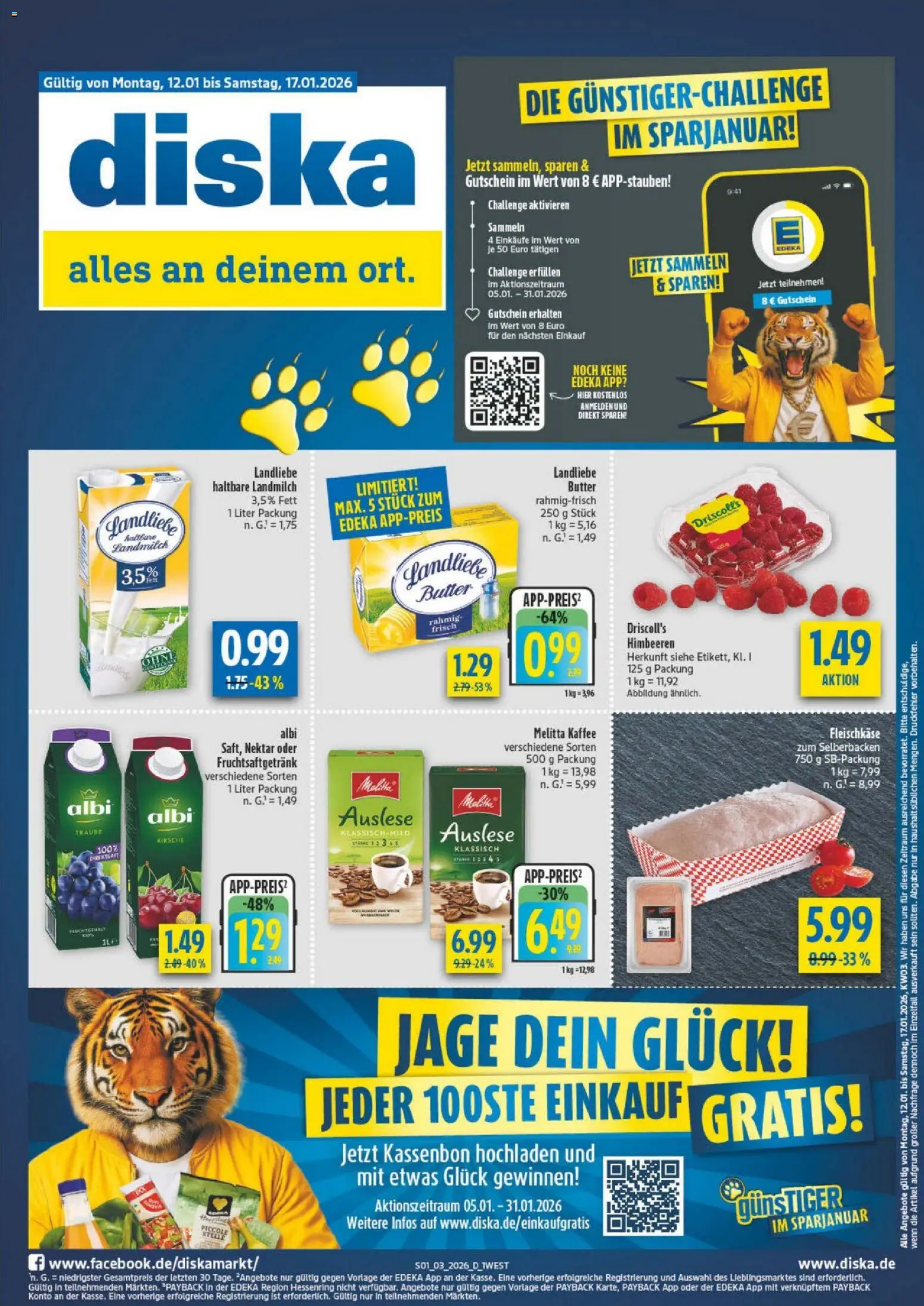 Vorschau von dem Prospekt des Geschäftes Diska, gültig ab dem 12.01.2026