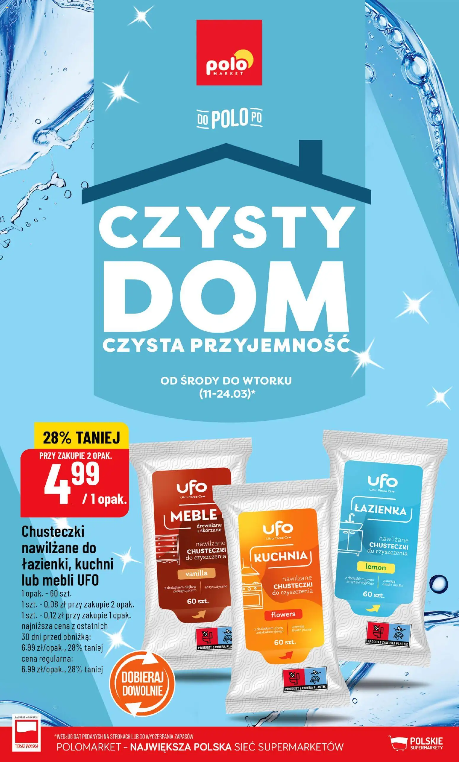 Pogląd gazetki "POLOmarket gazetka - Czysty Dom" ze sklepu POLOmarket ważnej od 11.03.2026