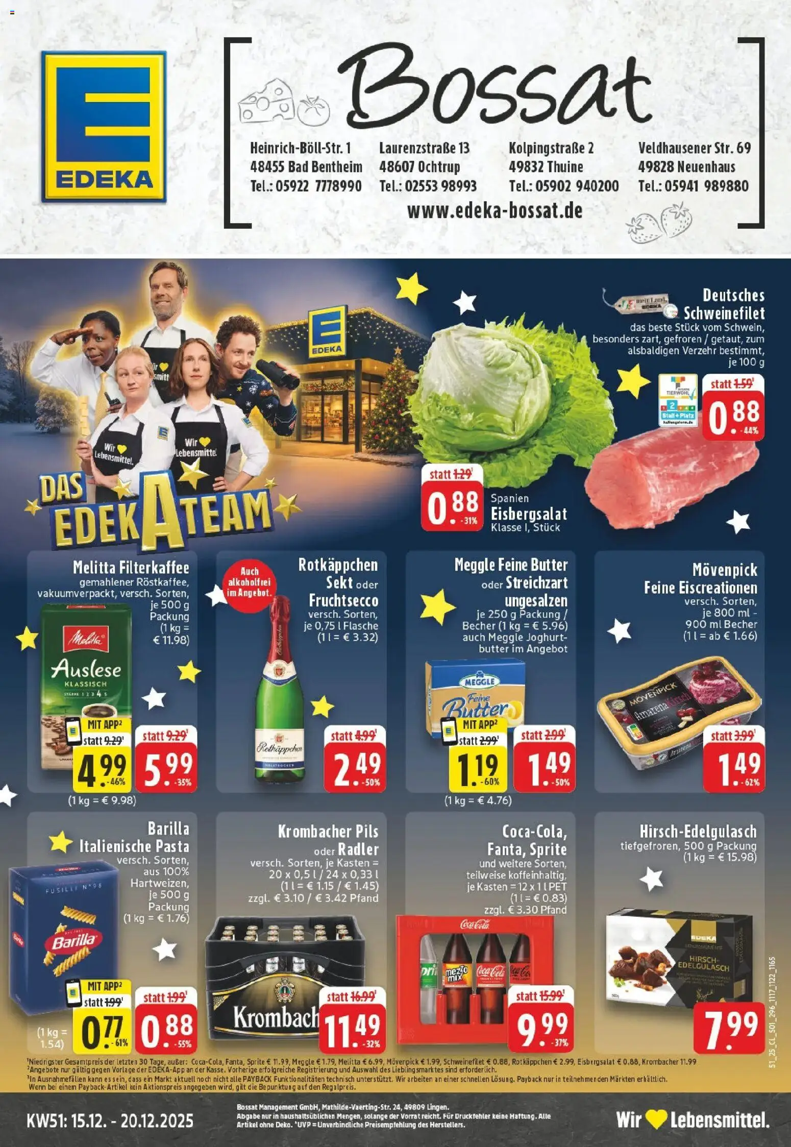Vorschau von dem Prospekt des Geschäftes Edeka, gültig ab dem 15.12.2025
